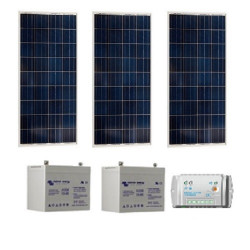 Kit solaire autonome pour site isole 270Wc monocristallin - 12V