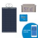 Kit solaire camping car 1KWH Batterie gel et panneau souple